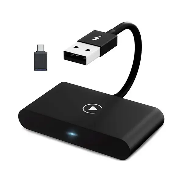 CarMe Luxe Carplay Dongle - Wireless Carplay - Schwarz - Nur Mit Integriertem Apple CarPlay Und IPhone Verwenden - Verbessertes Modell thumbnail