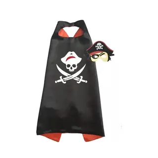 Piraten Cape - Kleding Kinderen - Kostuum - Verkleedpak Kind - Verkleedkleren - Pak Verkleedkleding - Masker - Piraat