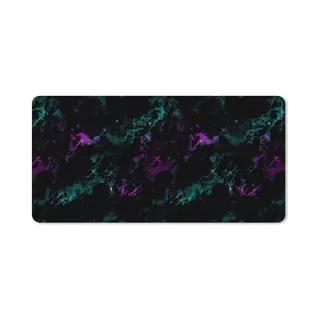 Muismat Xxl - Grote Muismat - Marmer Print - Ruimte - Sterren - Design - Marmer Printlook - Gaming Muismat - 120x60 Cm - Bureau Accessoires - Gadgets