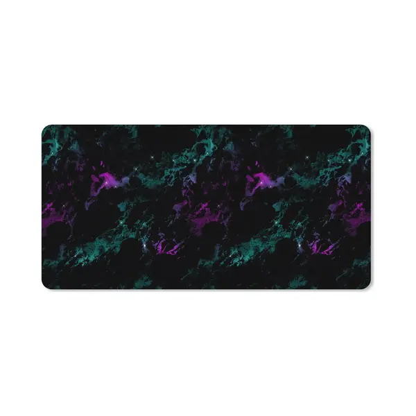 Muismat Xxl - Grote Muismat - Marmer Print - Ruimte - Sterren - Design - Marmer Printlook - Gaming Muismat - 120x60 Cm - Bureau Accessoires - Gadgets thumbnail