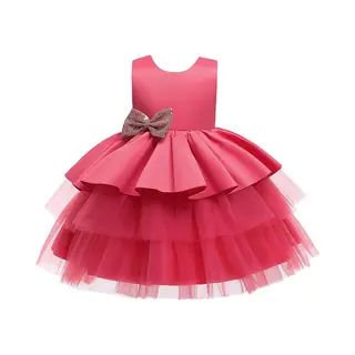 Prinsessenjurk Meisje - Het Betere Merk - Feestjurk Meisje -maat 122/128 (130) - Bruidsmeisjes Jurken - Communie Jurk - Bruidsmeisjes Jurken Voor