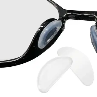 Set Van 10 Siliconen Neuspads Voor Bril - Wit - Neusvleugels Voor Bril - Zelfklevend - Pads - Plakpads - Zonnebril - Anti-Slip - Festival - Zonnenbril