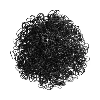 Fako Fashion 1000x Zwarte Mini Elastiekjes - Haarelastiekjes - Paardenelastiekjes - Meisjes - Baby - Kinderen - Haar Elastiekjes - Elastiek - Extra Sterk - 1000