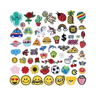 Rainbecom Patches Voor Kleding - Strijk Applicatie - 60-delige Set - Mix