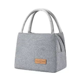 Rainbecom - Koeltassen - Lunchtas – 19x27x16 Cm - 7 Liter - Grijs - Isolatie - 300D Kationisch Polyester - Handvat Riem - Koeltas - Lunch Bag -