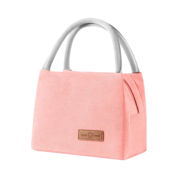Rainbecom - Koeltassen - Lunchtas – 19x27x16 Cm - 7 Liter - Roze - Isolatie - 300D Kationisch Polyester - Handvat Riem - Koeltas - Lunch Bag - thumbnail