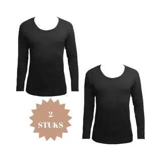 Black Swallow - 2 Stuks Warme Tops - Thermoshirt - Warme Onderhemd - Unisex Thermisch Ondergoed - Dames Thermisch Ondergoed - Warme Onderkleding -