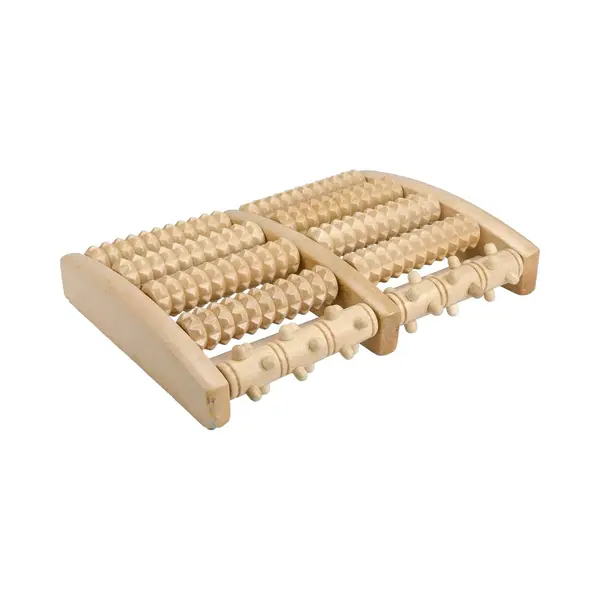 Flokoo Holzfußroller - 27 X 17 X 5 Cm - Fußmassage Roller Gerät - Fußmassage Roller thumbnail