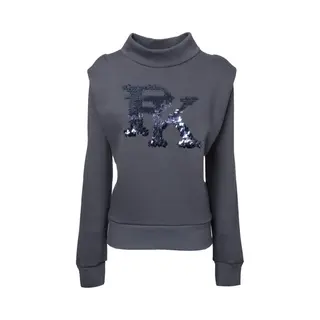 Pk International Sportswear - Sweater - Trui - Optimist - Gevoerd - Charcoal - Donkerblauw - Donkergrijs - 164