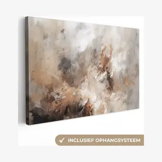 OneMillionCanvasses Canvas Schilderij 30x20 Cm - Abstract Schilderijen Op Canvas - Kamer Decoratie Accessoires - Moderne Schilderijen Woonkamer - Wanddecoratie Slaapkamer