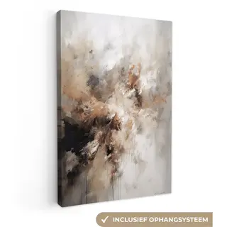 OneMillionCanvasses Canvas Schilderij 40x60 Cm - Abstract Schilderijen Op Canvas - Kamer Decoratie Accessoires - Moderne Schilderijen Woonkamer - Wanddecoratie Slaapkamer