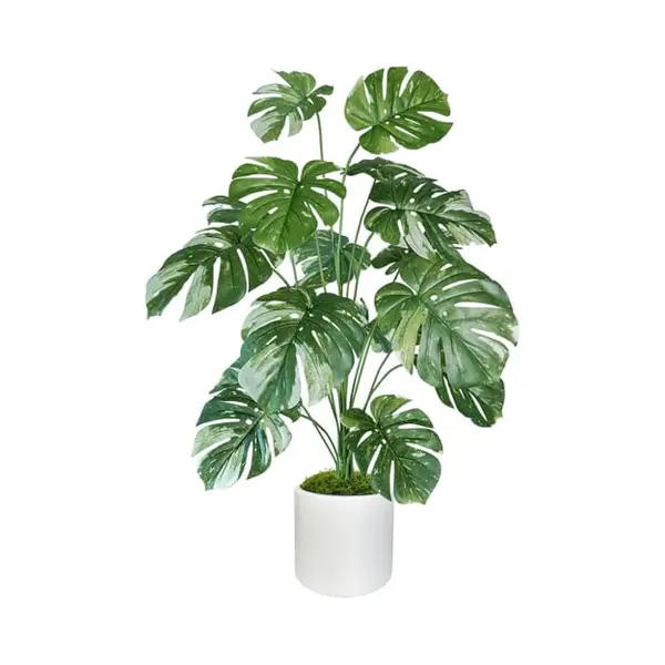 Boncy® Premium Kunstpflanze Im Topf - 120 Cm Monstera Kunstpflanze - Gefälschte Pflanzen Für Innen Und Außen - Raumdekoration - Gefälschte thumbnail