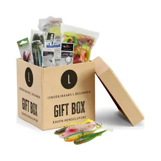 X2 - Giftbox Snoekbaars & Baars Voor Elke Visser - Size L - Geschenkset - Cadeau Idee - Shads - Pluggen - Jigkoppen - Softbaits - Hardbaits - Vaderdag