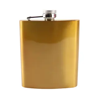 Hixa Heupfles - Goud - Flacon - Veldfles - Rvs - Drinkfles - Platvink - 200ml - Goldy