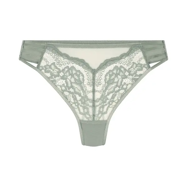 Hunkemöller Dames Lingerie String Briar - Groen - Maat S thumbnail
