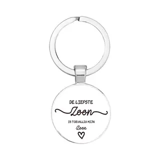 Akyol - De Liefste Zoon Sleutelhanger - Liefde - Liefste Zoon - Familielid - Cadeautje Voor Zoon - Familie - Cadeau - Verjaardag - Kado - Geschenk -