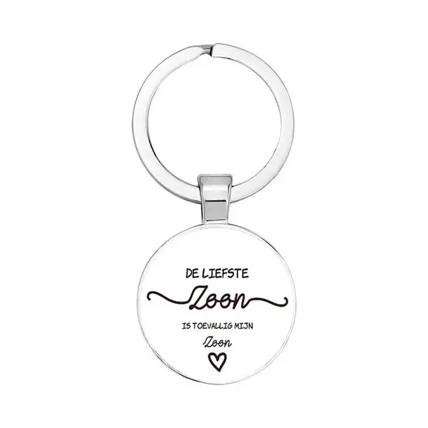 Akyol - De Liefste Zoon Sleutelhanger - Liefde - Liefste Zoon - Familielid - Cadeautje Voor Zoon - Familie - Cadeau - Verjaardag - Kado - Geschenk - thumbnail