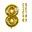 Goud 8, 127 cm