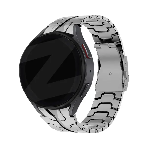 Bandz Stalen Band 'Iron' Geschikt Voor Samsung Galaxy Watch 6 (40 & 44mm) / 6 Classic (43mm & 47mm) / 5 40mm & 44mm / Watch 5 Pro / Watch 4 (Classic) thumbnail