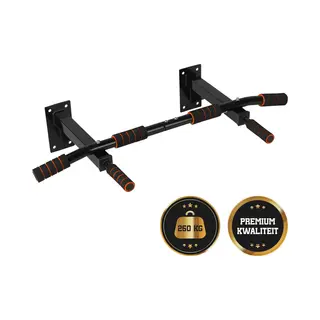 Premium Pull Up Bar - Pull Up Station - Optrekstang Wandmontage - Dip Station - Dip Bars - Thuis Sporten - Thuis Fitness - Premium Materialen - Extra
