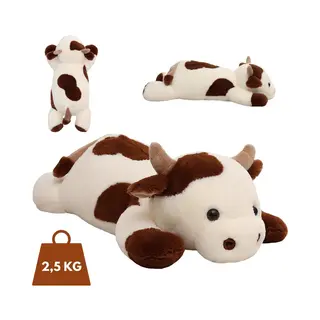 Big Baloo Verzwaringsknuffel Koe 70cm Knuffels - Verzwaarde Anxiety Knuffel Koe - Zware Weighted Stuffed Animal - Kawaii Plushie Sensorisch Speelgoed
