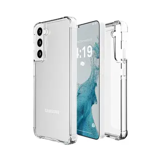 Itech Hoesje Geschikt Voor Samsung S22 Hoesje Siliconen Transparant Case Hoes - Cover Case Shockproof