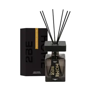 2BEHOME Geurstokjes Sandalwood - 200 Ml - Fragrance Sticks - Huisparfum - Luchtverfrisser - Geurverspreider - Wooden Luxury Collection - Zwart