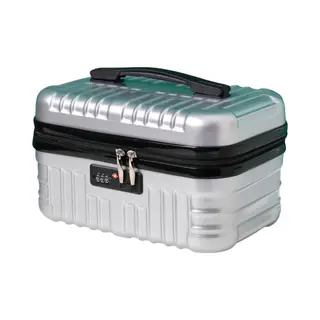 Pazzo Goods Beautycase Bellezza - Beautycase Dames – Handbagage – Reistas – Met Cijferslot - 34x23x20cm, 15.6L – Xxl - Zilver - Travel