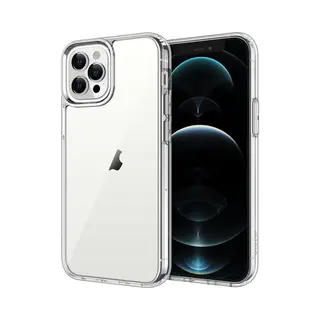 Podec Telefoonhoesje Doorzichtig Geschikt Voor IPhone 12 Pro Max Hoesje Transparant En Screenprotector Beschermglas