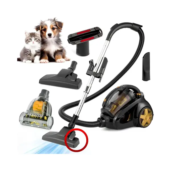 AG3100 Stofzuiger Zonder Zak - Gold - Stofzuigers - Vacuum Cleaner Zakloos - 8.5 Meter - 900W - Sterke Zuigkracht - Hepa Filter - Compact, Licht & thumbnail