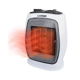 Luvego Elektrische Kachel 1800W - Keramische Ventilatorkachel - Heater - Verwarming Electrisch - Wit
