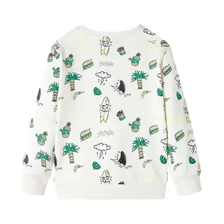 VidaXL Kinder-Sweatshirt Helles Ecru 104