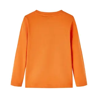 Vidaxl - Kinder-langarmshirt Mit Bären-aufdruck Dunkelorange 92 67548
