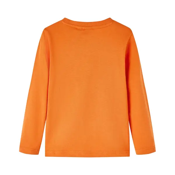 Vidaxl - Kinder-langarmshirt Mit Bären-aufdruck Dunkelorange 92 67548 thumbnail