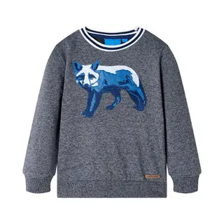 VidaXL Kinder-Sweatshirt Marineblau Melange 128