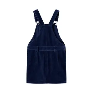 VidaXL, Mädchen, Kleider, Kinder-Latzkleid Cord Marineblau 104, Material, 58, Blau, (104)