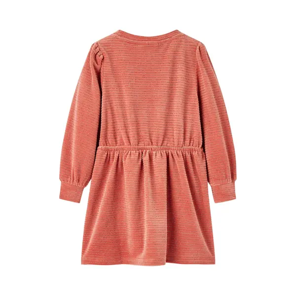 VidaXL Kinderkleid Mit Langen Ärmeln Mittelrosa 128 thumbnail