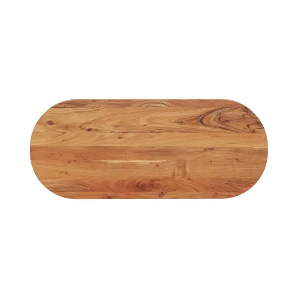 VidaXL - Tafelblad - Ovaal - 100x40x2, 5 - Cm - Massief - Acaciahout thumbnail