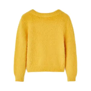 VidaXL Kinderpullover Gestrickt Jungen Pullover Kinder Strickpullover Pulli Ocker 116