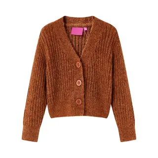 VidaXL Kinder-Strickjacke Cognac 128