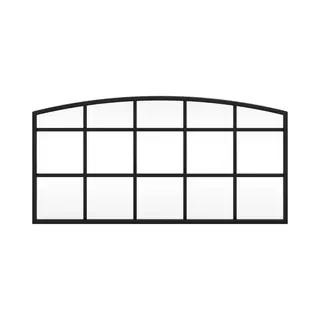 VidaXL Wandspiegel Schwarz 60x30 Cm Gewölbt Eisen