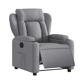 VidaXL Relaxsessel Elektrisch Hellgrau Stoff