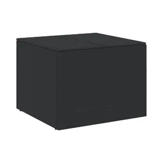 Garden Storage Box Black 291l Poly Rattan Vidaxl