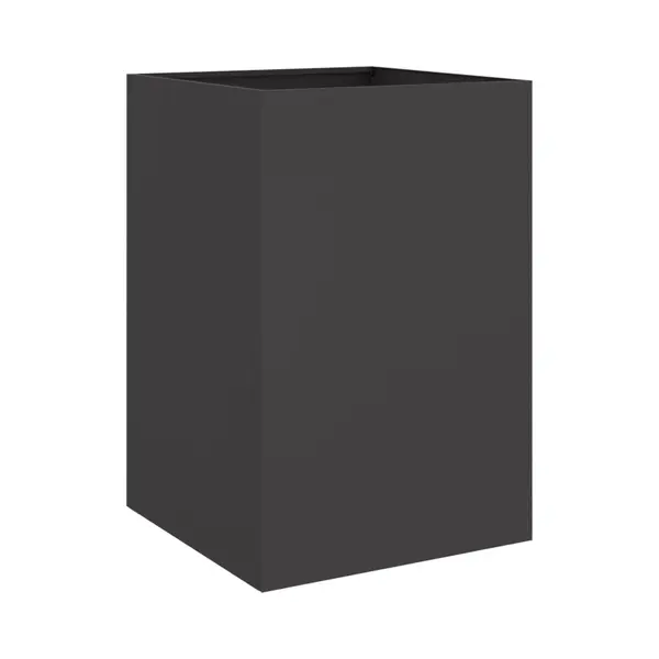VidaXL Pflanzkübel Schwarz 52x48x75 Cm Stahl thumbnail