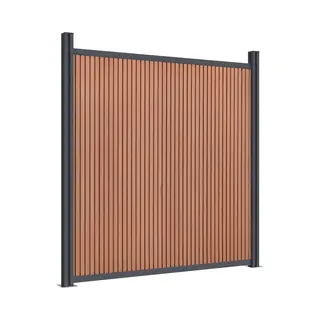 Vidaxl - Fence Panel Wpc Brown 180x186 Cm