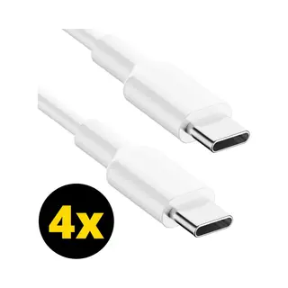 ThunderGold 4x Usb C Kabel 60W - Usb C Naar Usb C - Usb-C Kabels - Usb C Kabel Naar Usb C - Oplaadkabel Usb C - Usbc Kabel - Universeel - 1 Meter