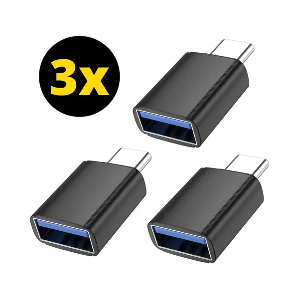 ThunderGold 3x Usb C Naar Usb A Adapter - Usb C Naar Usb Adapter - Usb C Naar Usb A Converter - Usb C Naar Usb A Female thumbnail