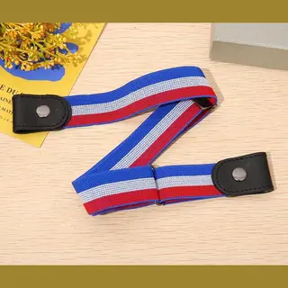 Chpn - Riem - Elastische Riem - Riem Zonder Gesp - Gesp-vrije Elastische Riem - Gestreept Rood, Wit, Blauw - Hollands Glorie - Nederlandse Vlag -