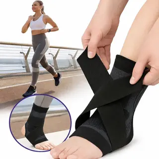 Cheaperito Enkelbrace I Enkelsteun I Enkelbeschermer I Sportbrace Enkel I Enkel Bandage I Voet Brace I Neopreen I Zwart I Xl I Eu Maat 43-46