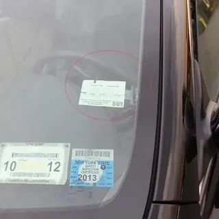 Cheaperito Parkeerkaarthouder - Auto Clip Houder - 1 Stuk - Wit